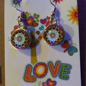 Handmade cabochon earrings